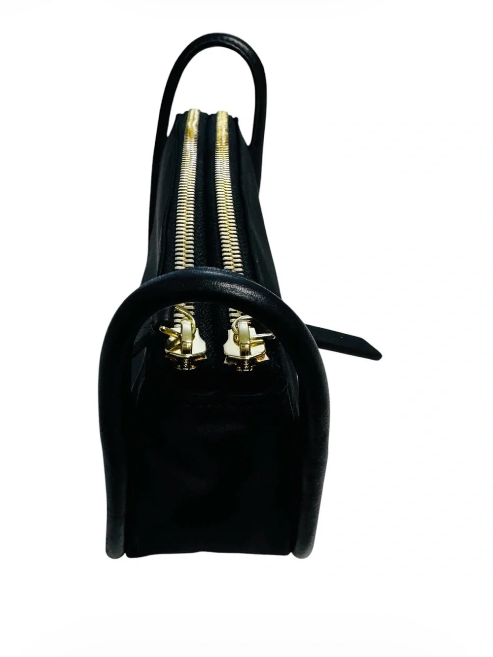 Tumi Voyageur Brenn Black Small Cosmetic  with Gold Hardware